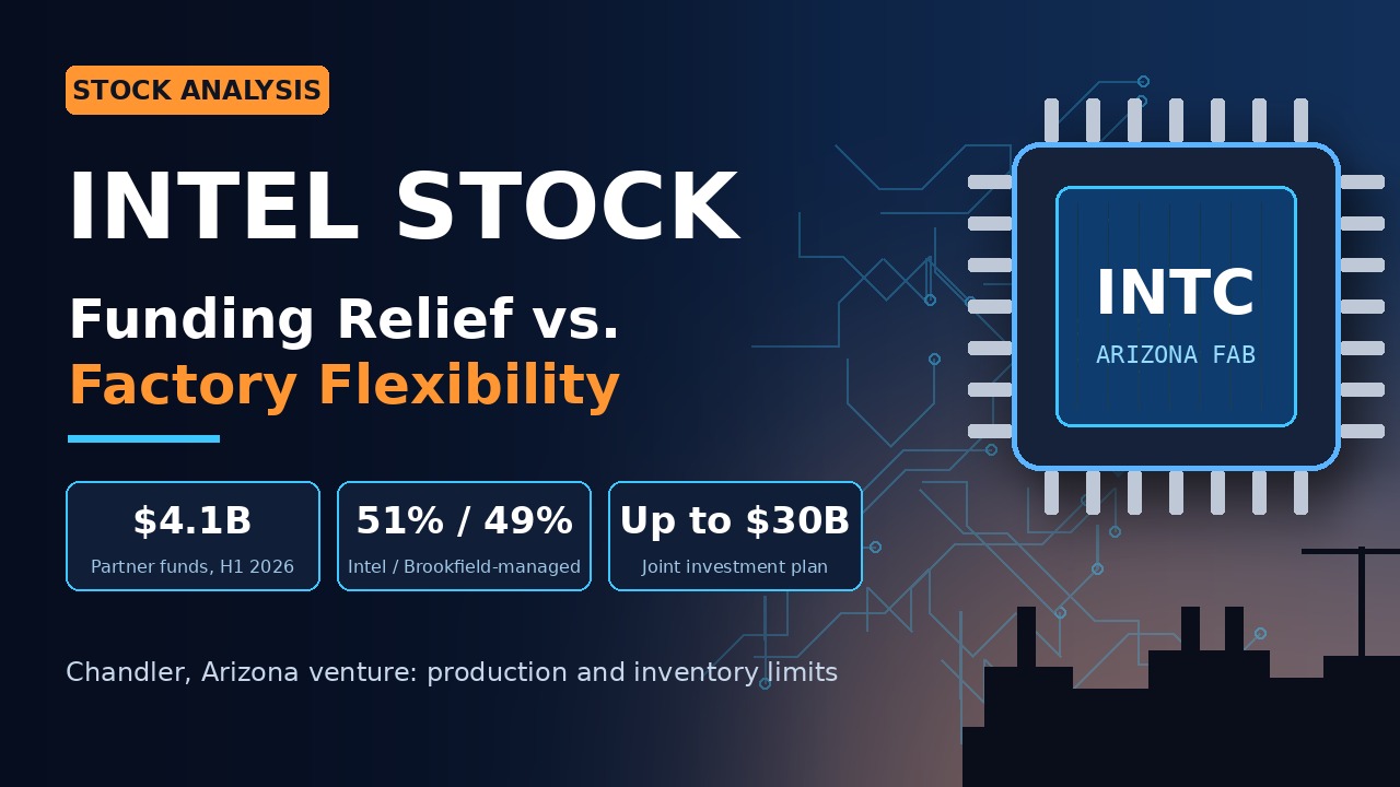 Intel Stock: Arizona Fab Partnership Trades Funding Relief for Production and Inventory Limits