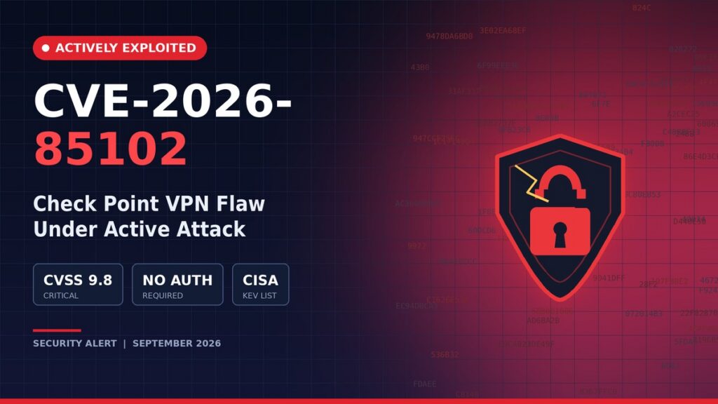 Check Point VPN Bug CVE-2026-85102 Exploited in the Wild, Forensic Checks Ordered